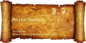 Meila Harald névjegykártya
